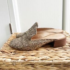 Madewell Glitter Willa Loafer Mules